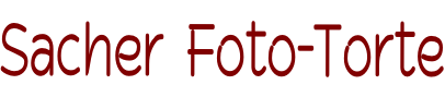 Sacher Foto-Torte